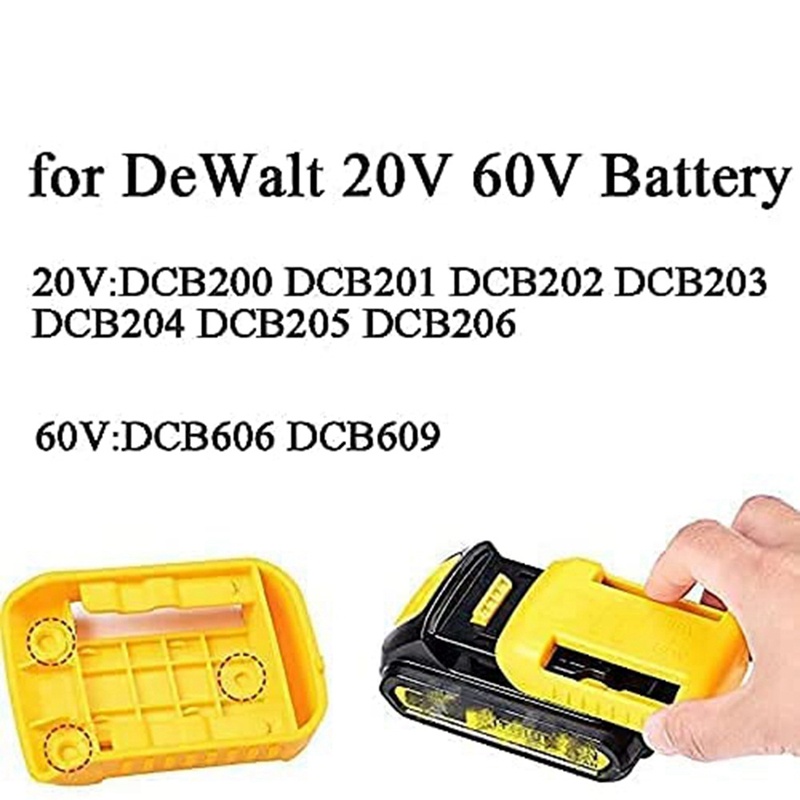 Bộ 5 Giá Đỡ Pin Gắn Tường Chuyên Dụng 20V 60V