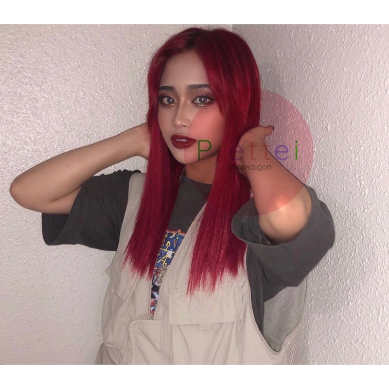 Kem Nhuộm Tóc Màu ĐỎ HỒNG DÂU - Không Tẩy