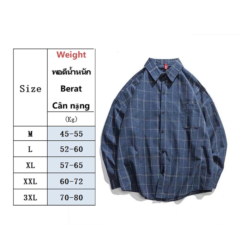 Áo sơ mi AOKANG dáng rộng thoáng khí thấm hút mồ hôi thoải mái họa tiết sọc caro dễ phối đồ thời trang cho nam