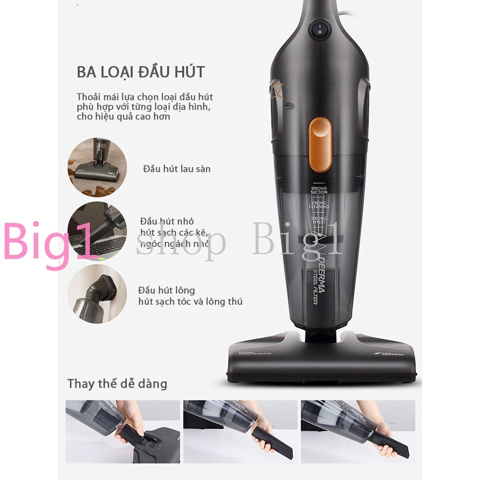 【Hàng Có Sẵn】Máy hút bụi cầm tay đa năng máy hút bụi gia đình Deerma #115C | BigBuy360 - bigbuy360.vn