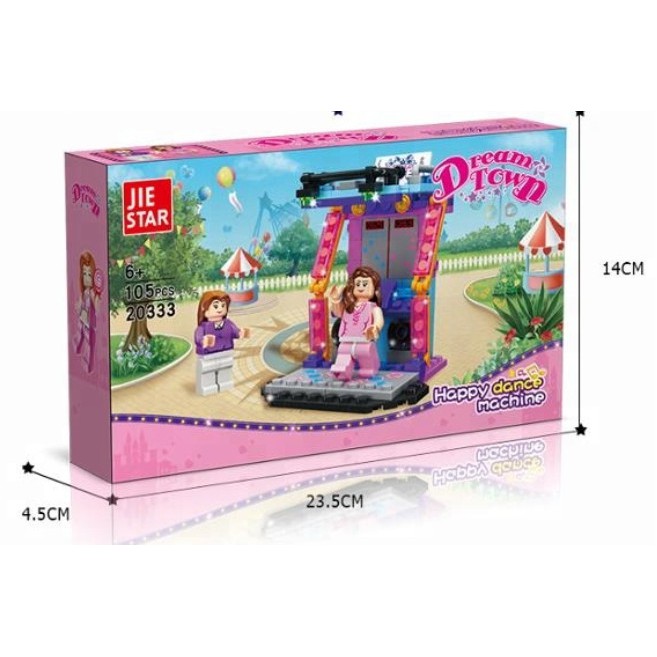 Bộ lắp ráp Lego máy nhảy happy dance machine dream tower 105 mảnh ghép 20333 ⚡️ 𝗙𝗥𝗘𝗘𝗦𝗛𝗜𝗣 + 𝐆𝐢𝐚𝐨 𝐡𝐚̀𝐧𝐠 𝐬𝐢𝐞̂𝐮 𝐭𝐨̂́𝐜 ⚡️