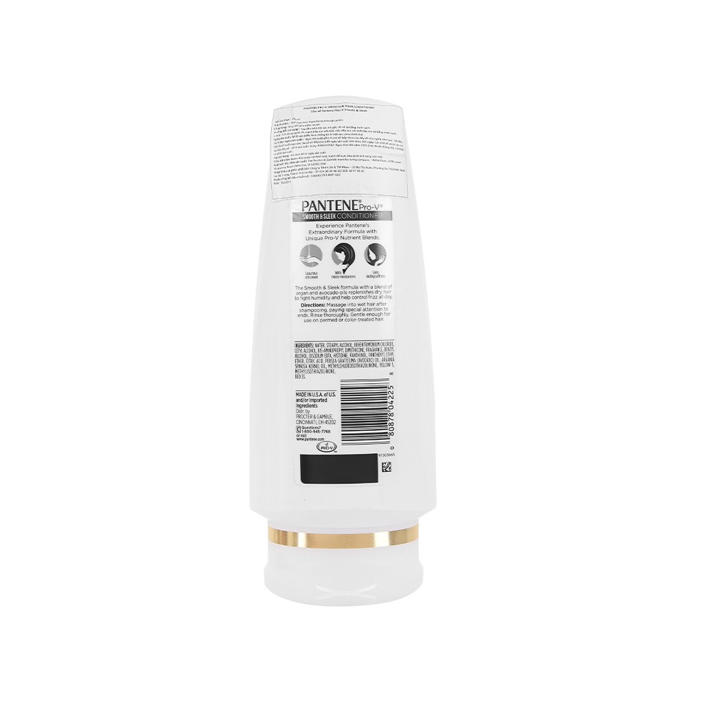 Dầu xả Pantene Pro-V Smooth &amp; Sleek mềm mượt 335ml