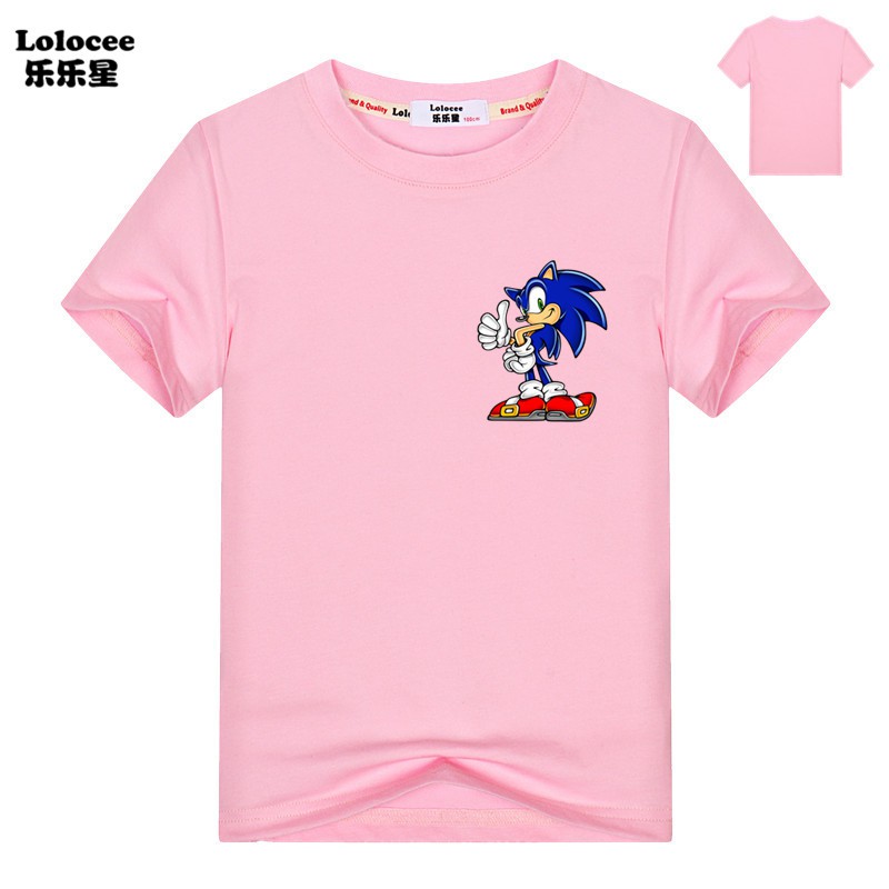Áo Thun Tay Ngắn In Hình Sonic The Hedgehog 3d Thời Trang Cho Bé