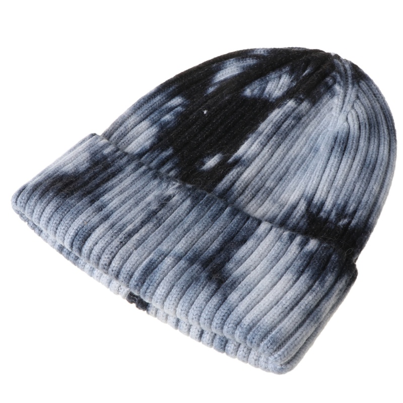 Mũ Beanie Dệt Kim Màu Gradient Thời Trang Mùa Đông Ấm Áp