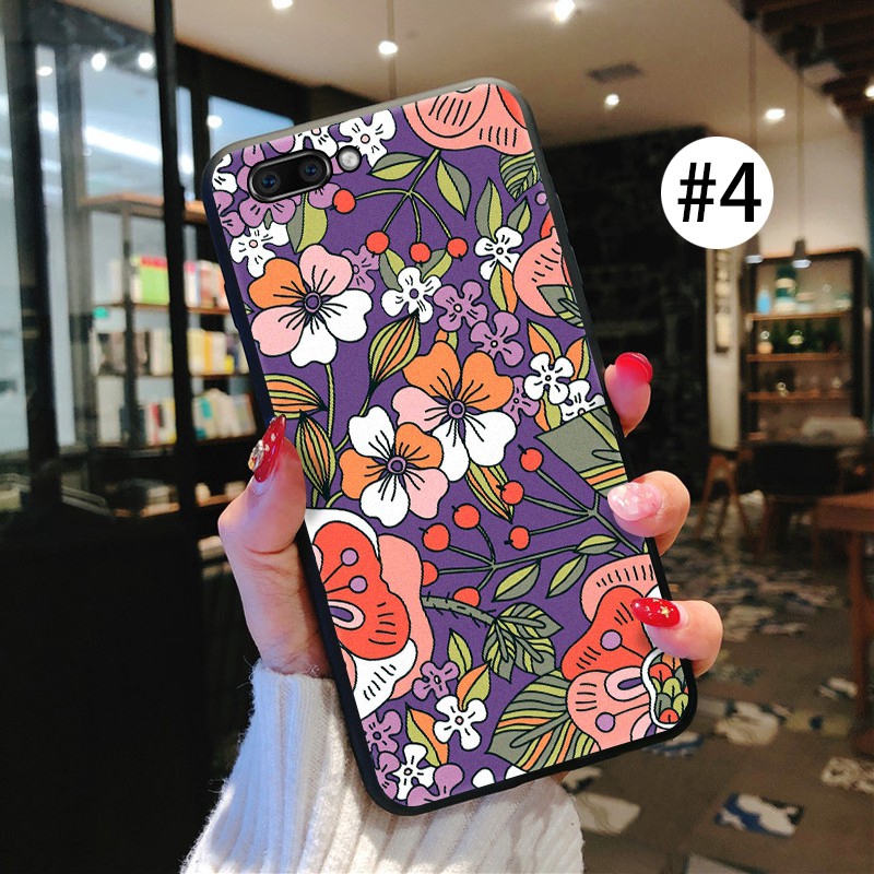 ỐP LƯNG OPPO A12 A12e A31 2020 A5 A9 2020 A3S A7 A5S F1S F3 A77 F5 Youth F7 F9 F11 Pro Cover Fresh plant Soft Case