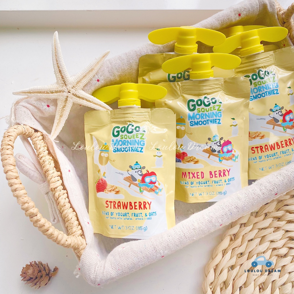 Sinh tố ăn sáng Gogo Squeez Morning SmoothieZ dinh dưỡng cho bé đủ vị (date mới nhất) [BAY AIR]