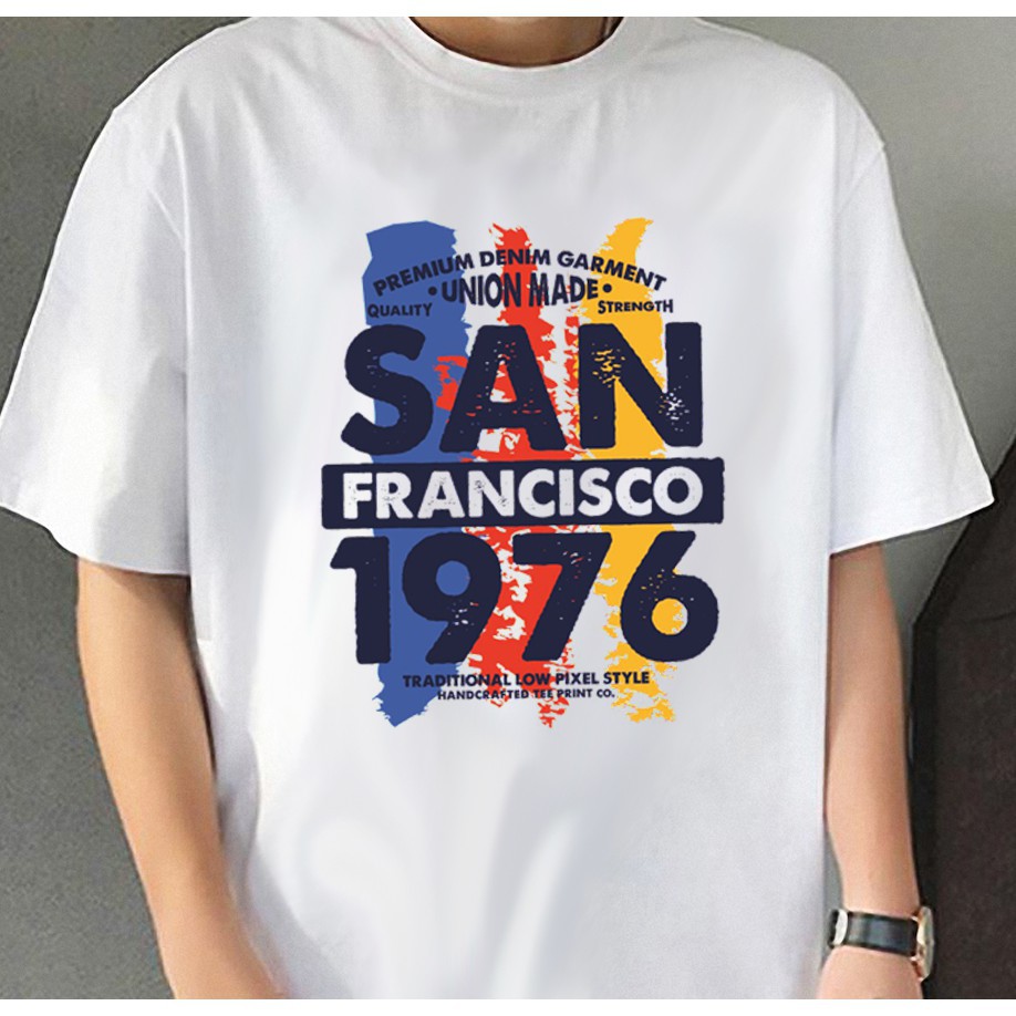 ÁO THUN TAY LỠ SAN FRANCISCO 1976 CỰC HOT, UNISEX NAM NỮ ĐỀU MẶC ĐƯỢC FREESHIP freeship