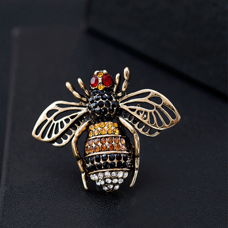 Ghim Cài Áo Hình Con Ong Đính Đá Thời Trang Cho Nữ