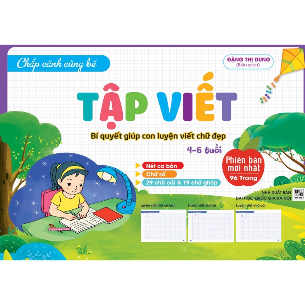 Sách combo 2 cuốn Tập viết, tập đánh vần 4-6 tuổi (Phiên bản mới nhất) - ndbooks