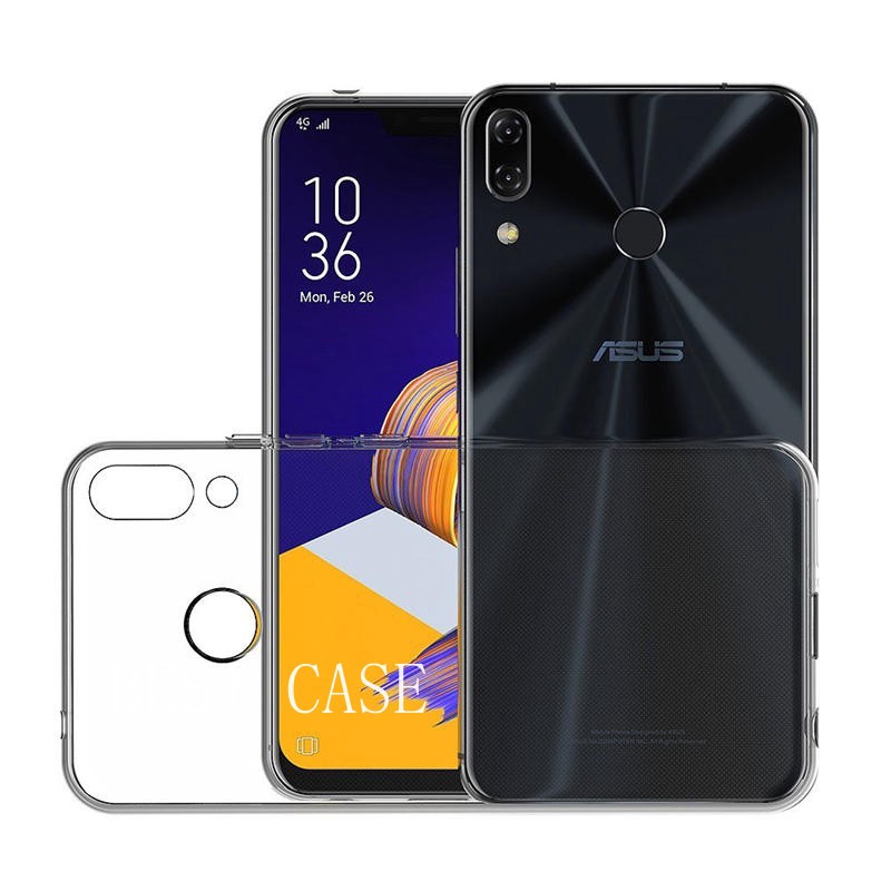 Ốp điện thoại TPU silicon mềm trong suốt chống sốc cho Asus Zenfone 5Z ZS620KL