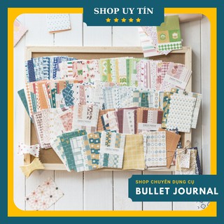 [RẺ VÔ ĐỊCH] Set Bullet Journal 50 tấm giấy nền decor trang trí sổ bullet journal chuyên nghiệp