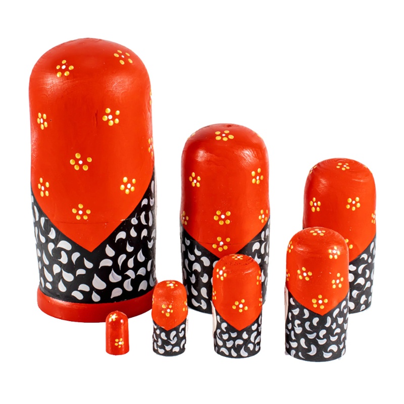 Bộ 10 Búp Bê Nga Nhiều Màu Sắc Dùng Trang Trí Búp Bê