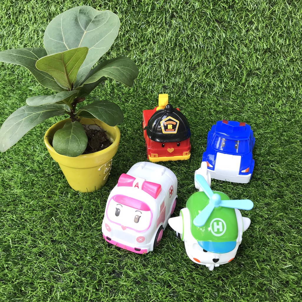 Set 4 xe Poli chạy đà dễ thương - Hoạt hình Poli và những người bạn - Smart Baby