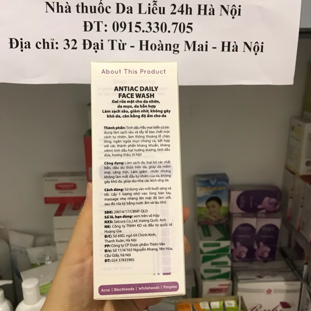 CHÍNH HÃNG Sữa rửa mặt Antiac DAILY Face Wash 150ml