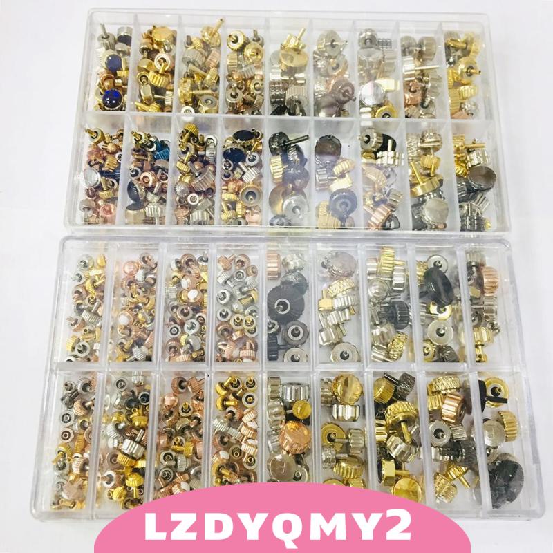 Hộp phụ kiện núm vặn bằng đồng sửa chữa đồng hồ