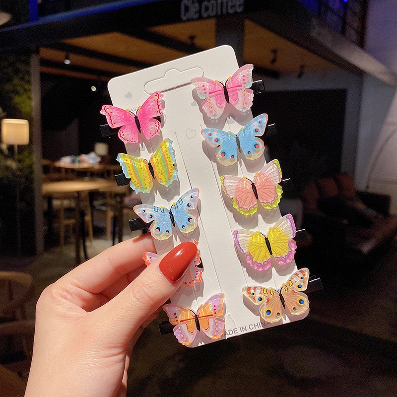 Set 10 Kẹp Tóc Kiểu Dáng Ngọt Ngào Dễ Thương Cho Bé