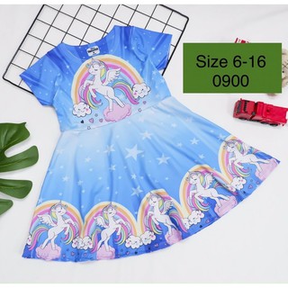 Đầm thun lạnh 3D 16-26kg