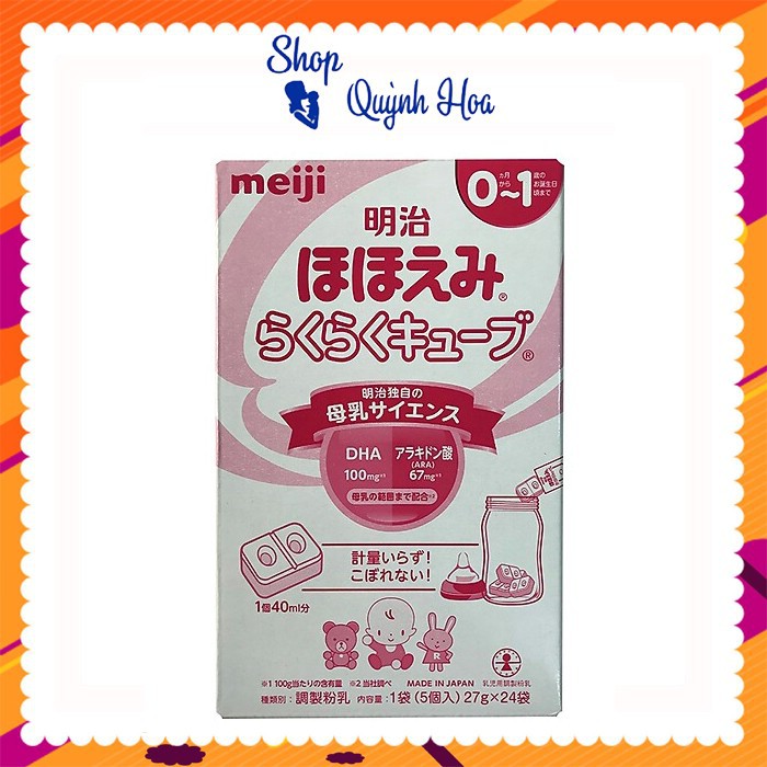 Sữa Meiji nội địa Nhật [CHÍNH HÃNG] hộp sắt 800g / hộp giấy dạng thanh số 0-1, 648g  / số 1-3, 672g [TEM PHỤ TIẾNG VIỆT]