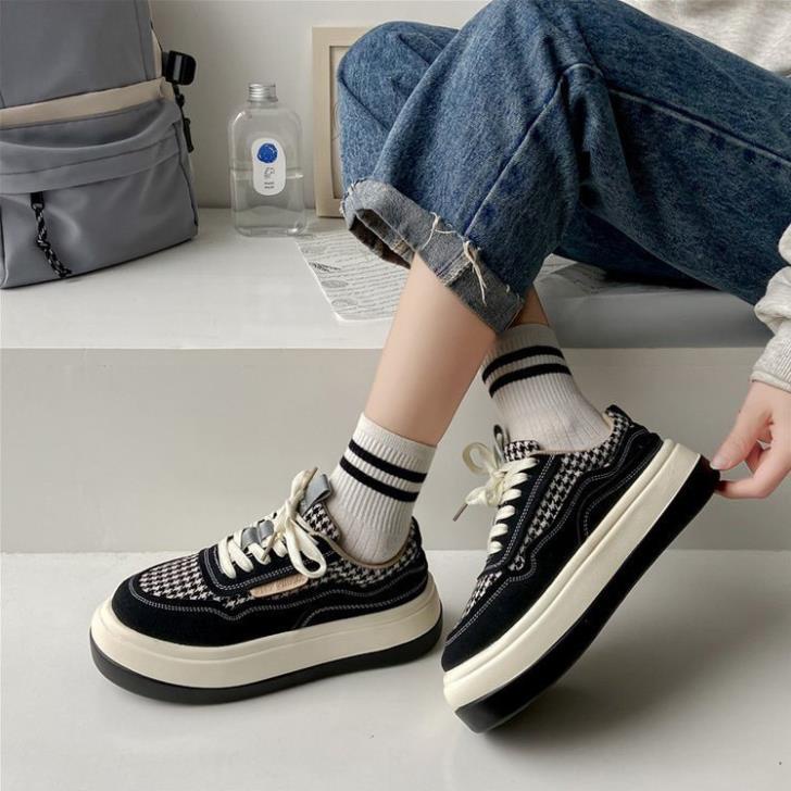 Giày thể thao AF1 âm dương, Giày Air force 1 Brooklyn Sail Black phản quang phối đồ nam nữ hot trend 2022 Full box bill