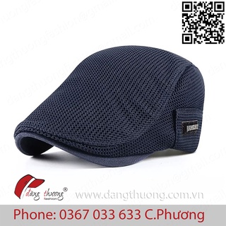 [HÀNG CÓ SẴN] [SHIP HỎA TỐC]  Mũ nón beret lưới nam thoáng mát mùa hè nhiều màu Đen Nâu Xám Xanh Trắng