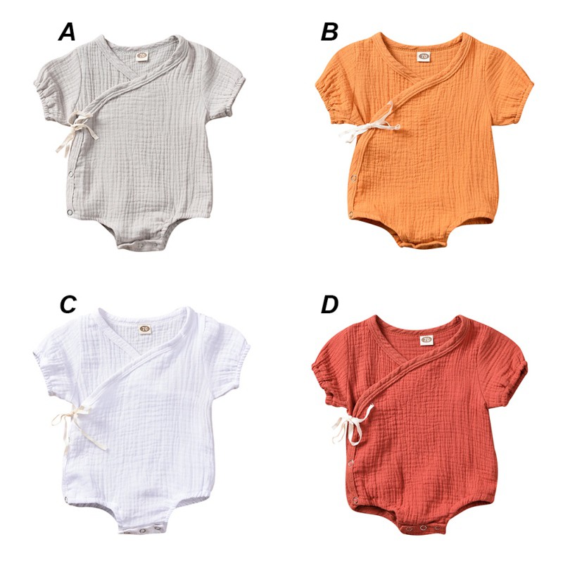 Jumpsuit Tay Ngắn Đáng Yêu Cho Bé