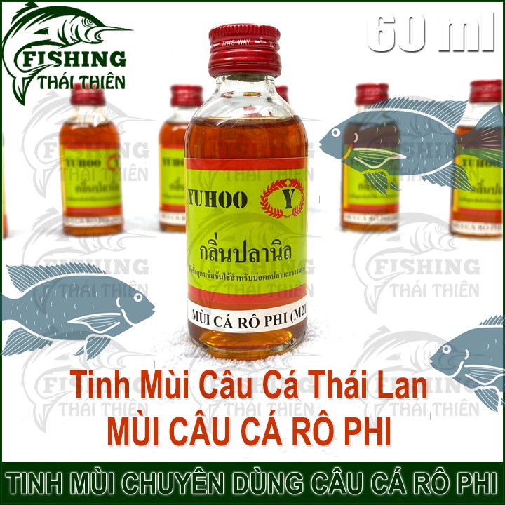 Tinh Mùi Câu Cá Thái Lan Mùi Câu Cá Rô Phi Chai 60lm Dùng Câu Sông Tự Nhiên Hồ Dịch Vụ