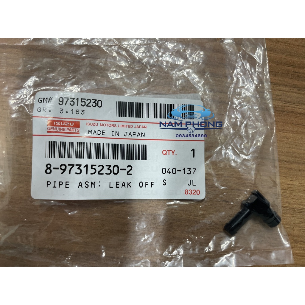 Chạc 3 đầu hồi nhiên liệu IZUSU Dmax 3.0 08-14 - 8973152302
