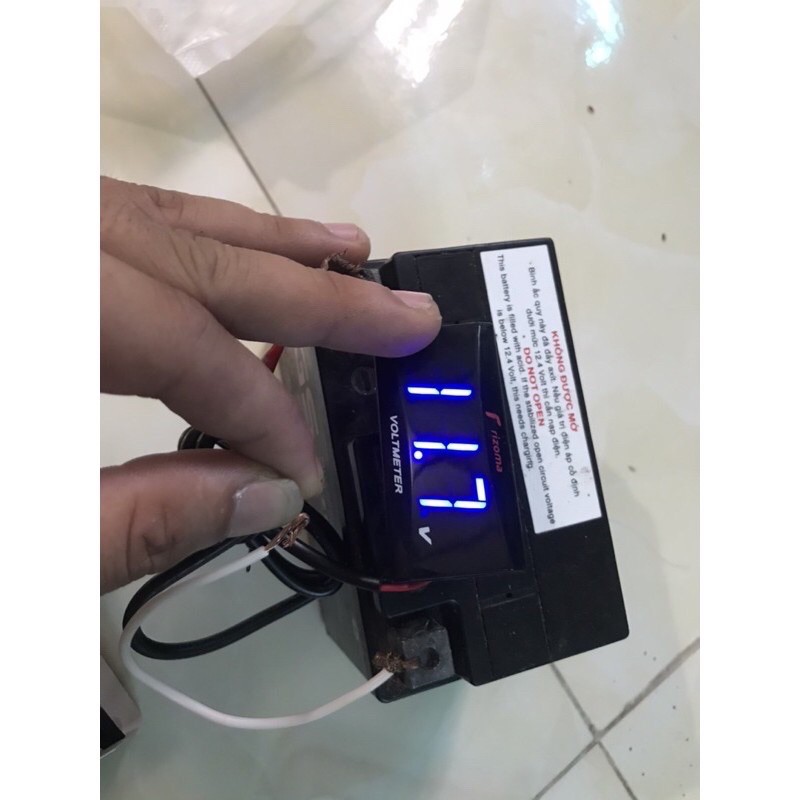 Đồng Hồ Báo Vôn Riroma Gắn Các Loại Xe