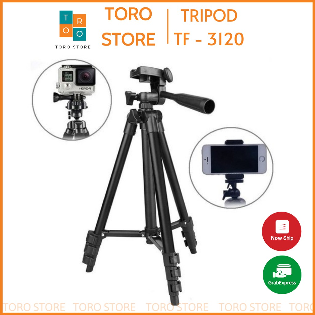 Chân máy ảnh Tripod TF 3120, Giá Đỡ Điện Thoại
