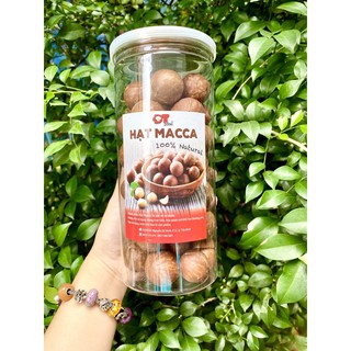 Hạt Macca Úc nứt vỏ cao cấp hũ 500g (kèm đồ tách vỏ)