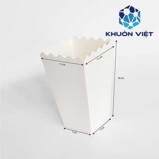 [KV] Hộp giấy đựng bắp rang - Gói 50 hộp giấy trơn