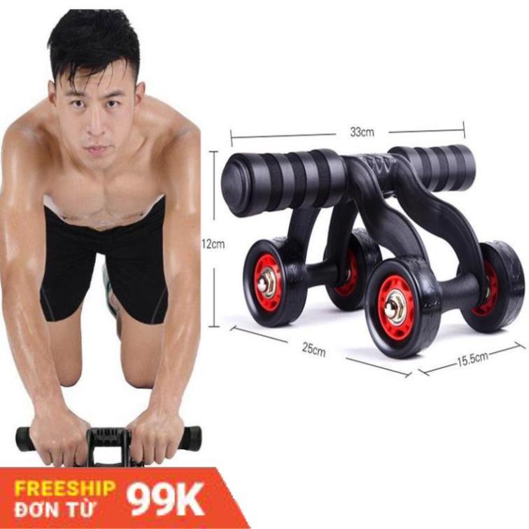 Con lăn gập bụng 4 bánh  cho gia đình tiện lợi, con lăn gập bụng tại nhà