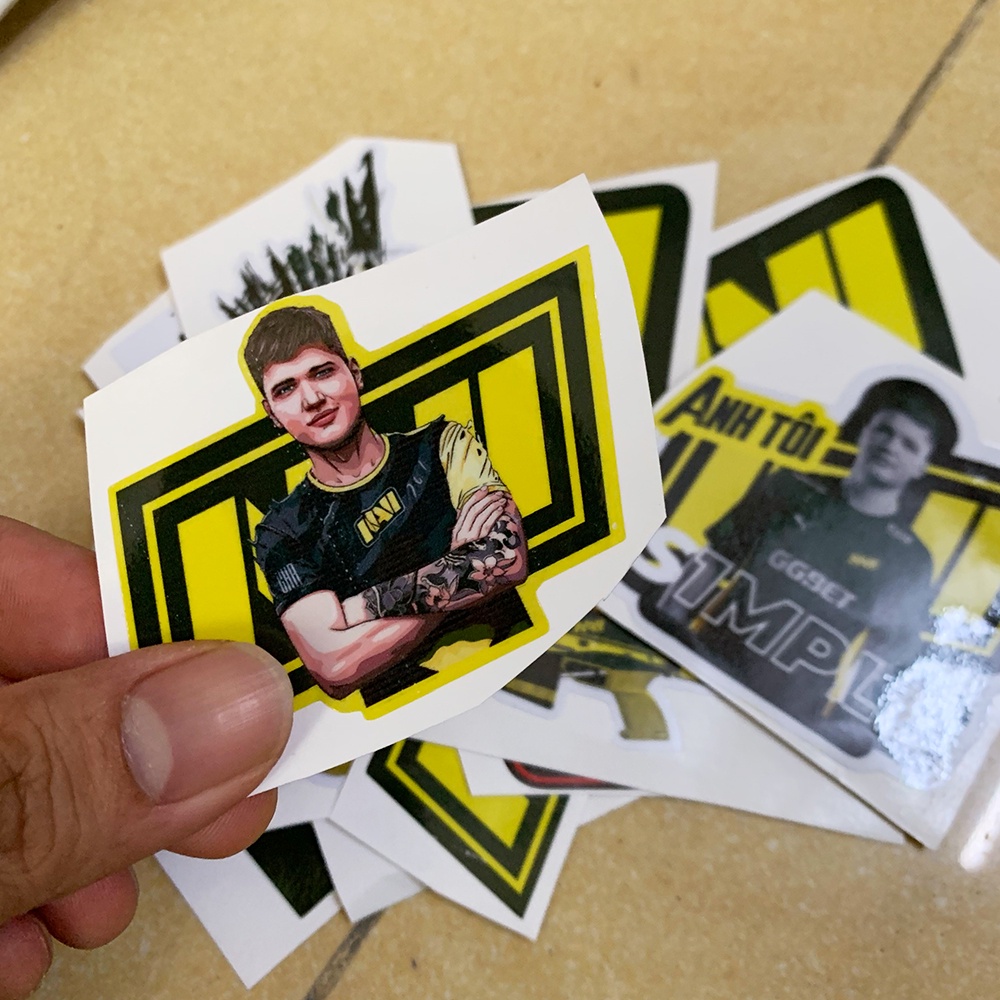 Bộ Hình Dán Sticker CSGO - Sticker Game S1mple Navi G2 Liquid Astralis Nip