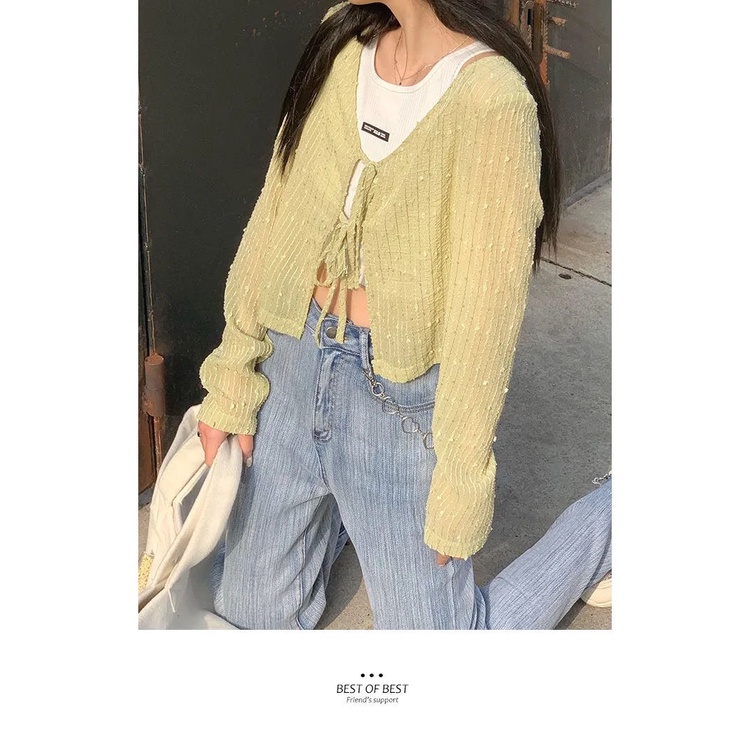 Áo Kiểu Cổ Chữ V Thiết Kế Mỏng Phong Cách Hàn Quốc Thời Trang Mùa Xuân 2022 Mới