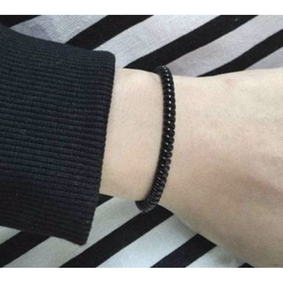 Dây cột tóc lò xo Size bé mini màu đen ( 5 sợi )