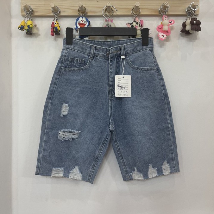 Quần Short Jeans Ngố Nữ Ống Rộng MON Rách Ulzzang Nhiều Mẫu Hàng Cao Cấp