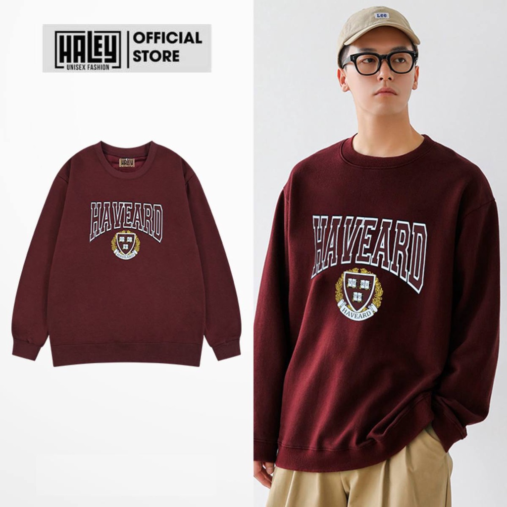 Áo Sweater HALEY Nam Nữ Unisex mã HD58 HAVEARD Phong Cách Hàn Quốc Cá Tính, Chất Nỉ Bông Đẹp Streetstyle Dày Dặn