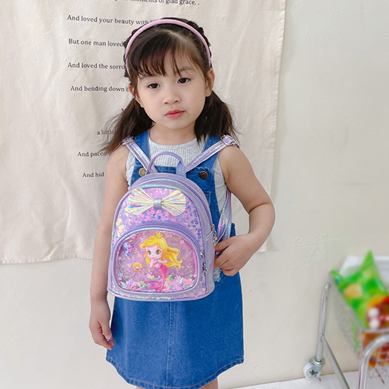Ba Lô Trong Suốt Đính Kim Sa Lấp Lánh Dành Cho Bé