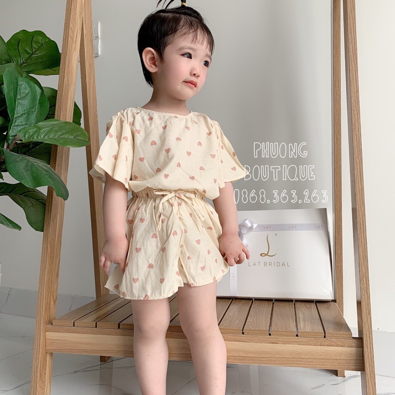 Set bộ quần áo bé gái ROYALKIDS quần váy cho bé từ 5-16kg