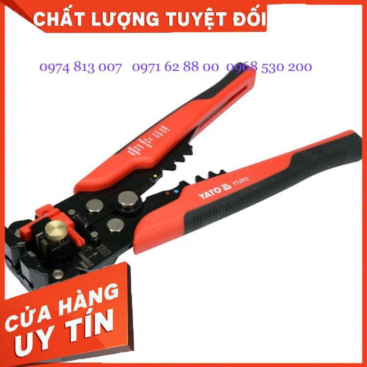 Giảm giá Kìm tuốt dây điện/bấm đầu cos đa năng Yato YT-2313 Cực Shok