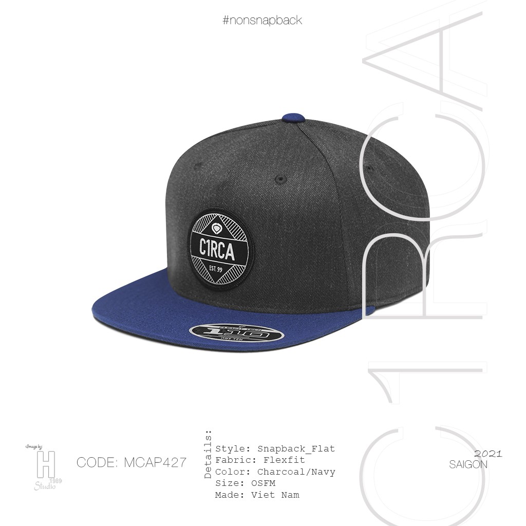 Nón Snapback C1rca Xám/Xanh
