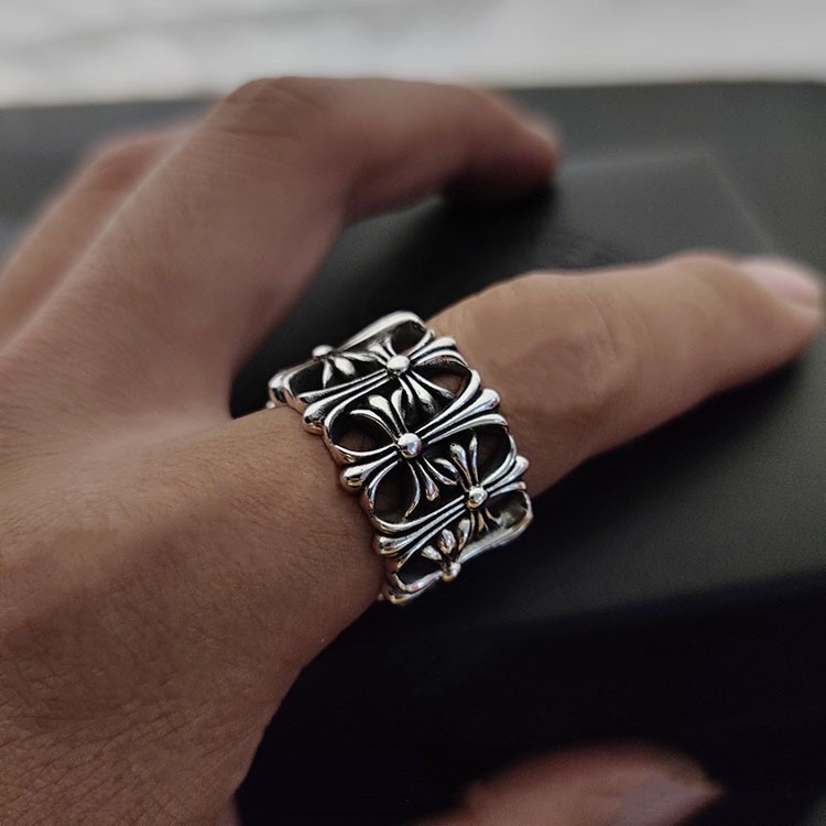 Nhẫn chạm khắc hoa văn G-Dragon phong cách Hip Hop cho nam