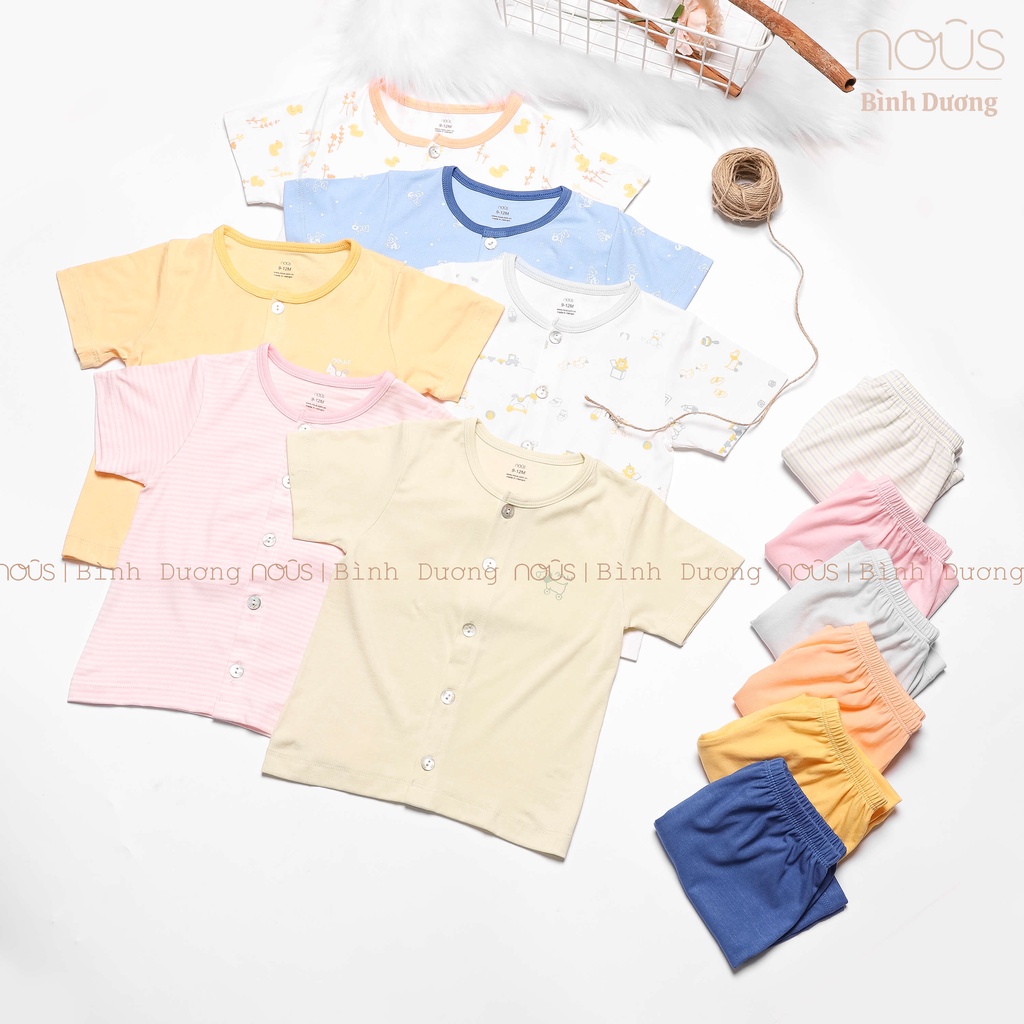 Bộ quần áo trẻ em Nous cài thẳng cộc petit đủ màu, đủ size - Nous Bình Dương - Bipbipstore
