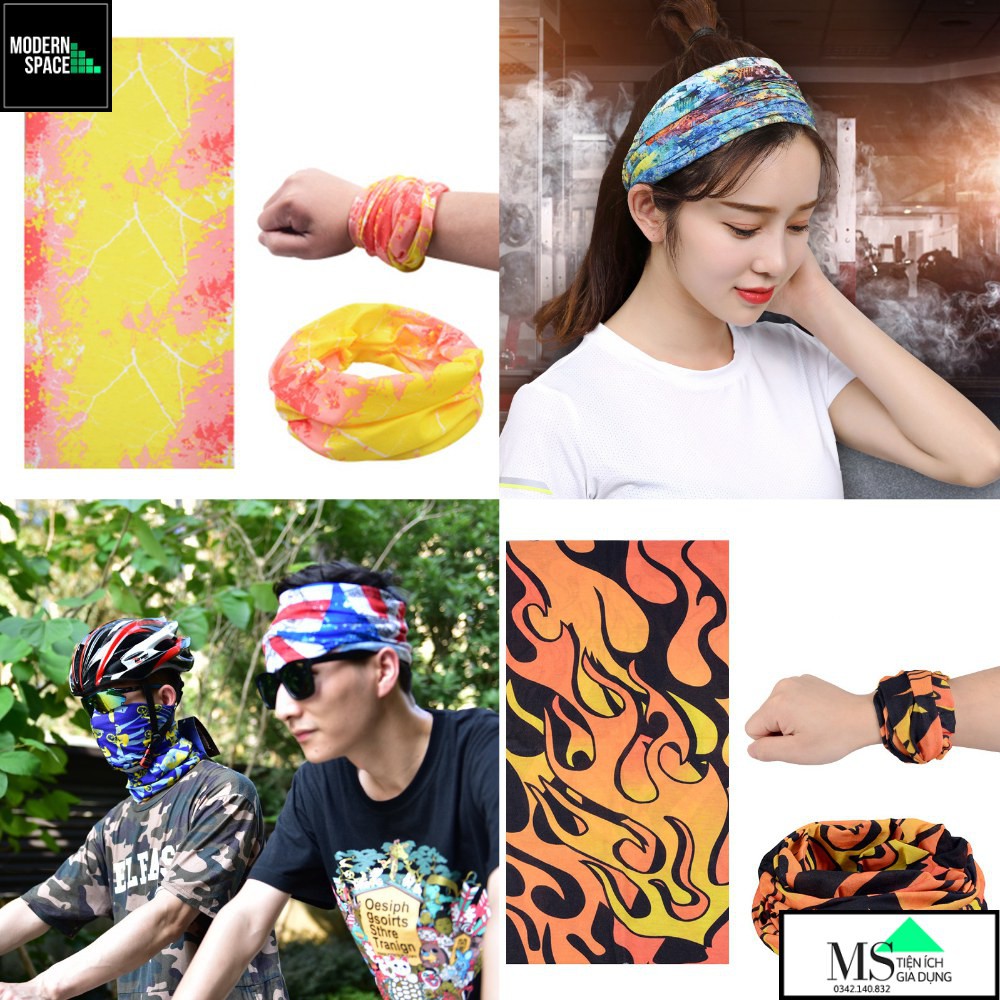 Khăn Đa năng đi phượt - Khăn Trùm đầu, Quàng cổ Lái xe, du lịch, dã ngoại, câu cá GD-061
