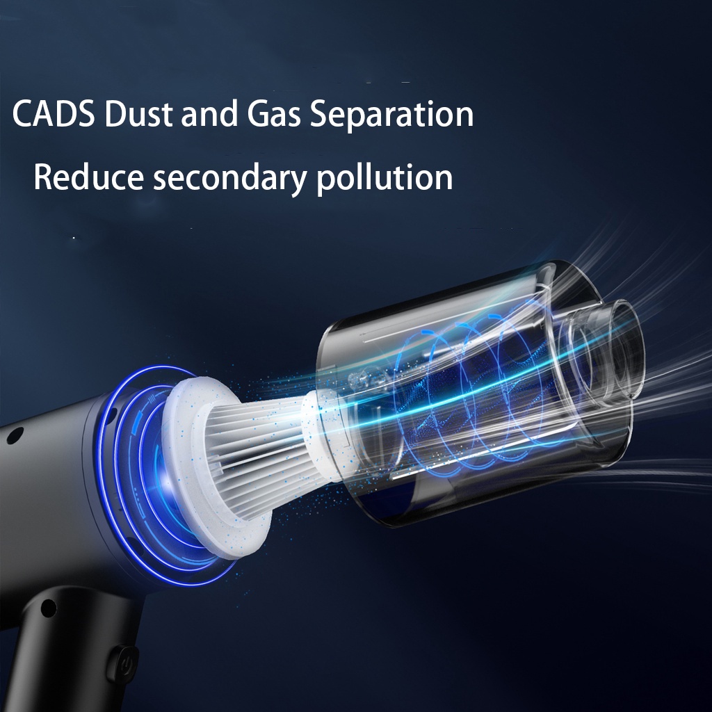 Máy Hút Bụi Cầm Tay Không Dây Công Suất Cao Chuyên Dụng Cho Xe Hơi