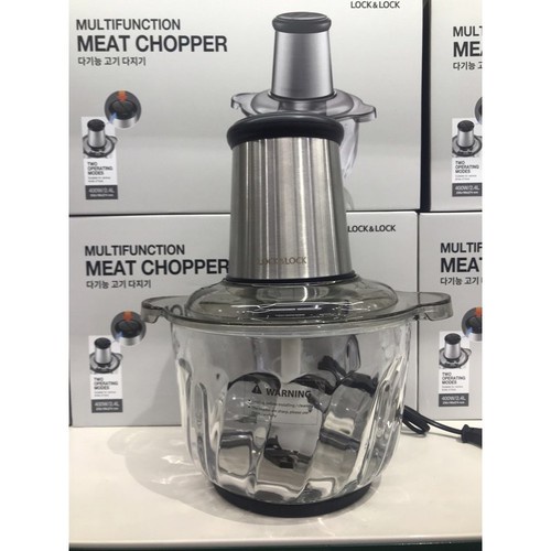 [Mã ELHA22 giảm 5% đơn 300K] EJM186SLV – Máy xay thịt Lock&amp;Lock Meat Chopper 2.4L và máy EJM156BLK 1L