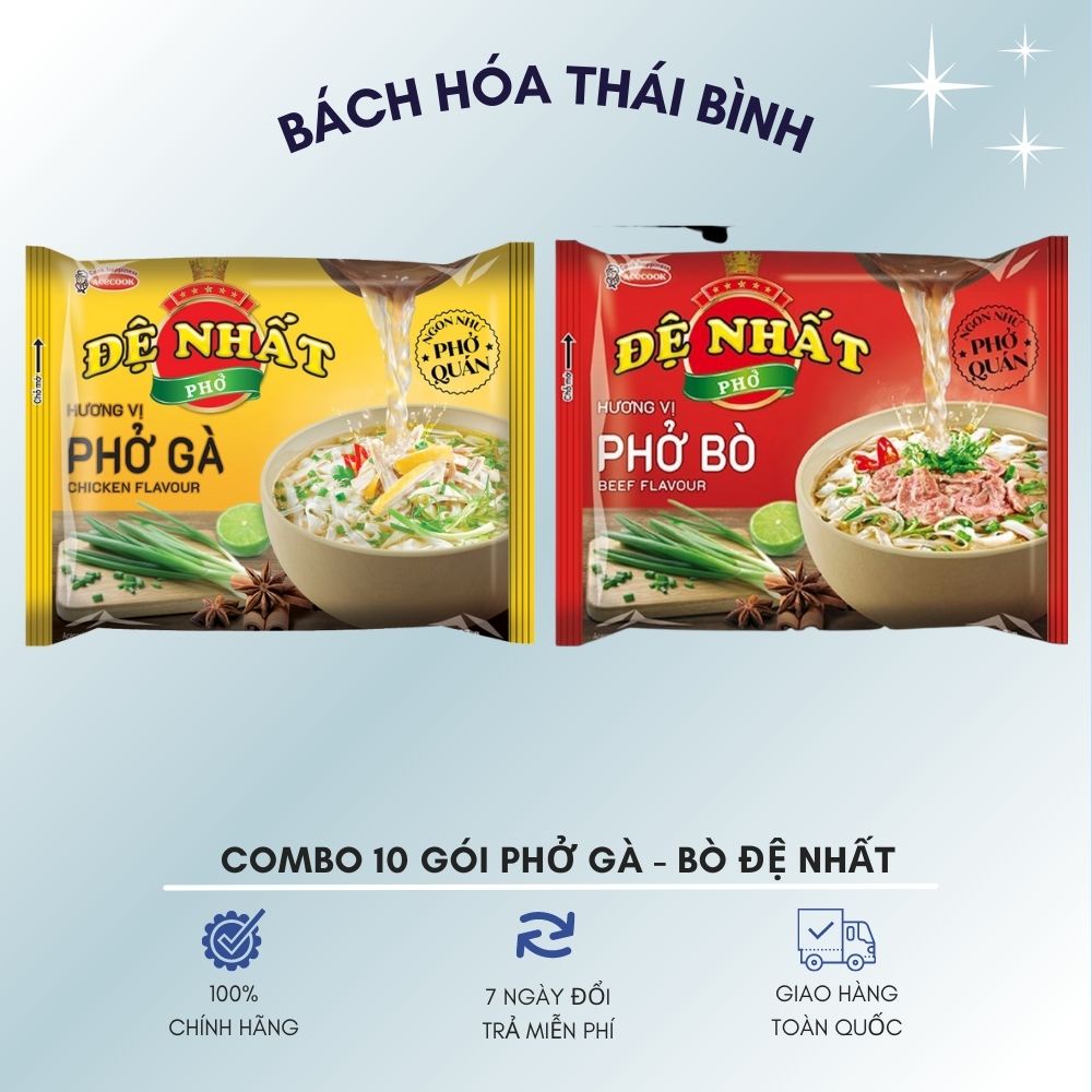 5 gói phở bò/ gà Đệ Nhất x 65g | BigBuy360 - bigbuy360.vn