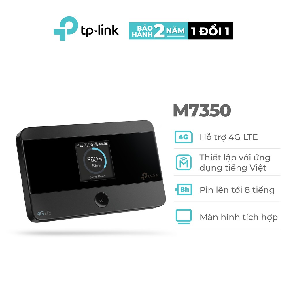 [Dùng Sim] Bộ Phát Wifi Di Động TP-Link M7350 3G/4G LTE 150Mbps | Pin 8 Tiếng Liên Tục | BigBuy360 - bigbuy360.vn