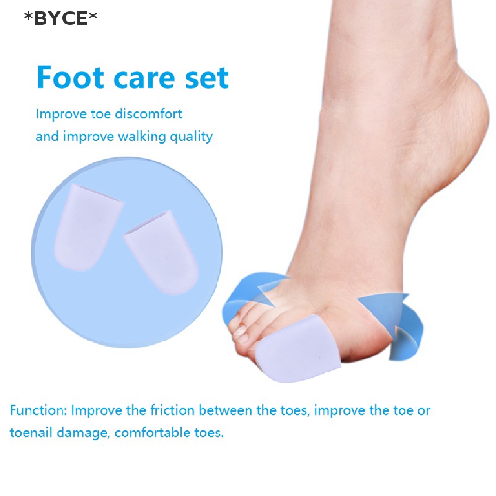 Set 2 Miếng Silicone Bọc Ngón Chân Và Ngón Chân Giảm Đau Tiện Lợi