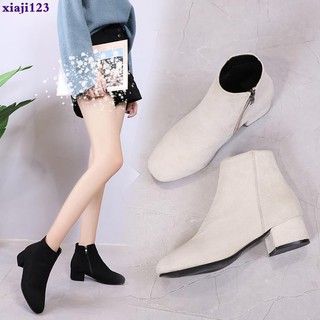 Giày boot cao gót phong cách hàn quốc trẻ trung dành cho nữ